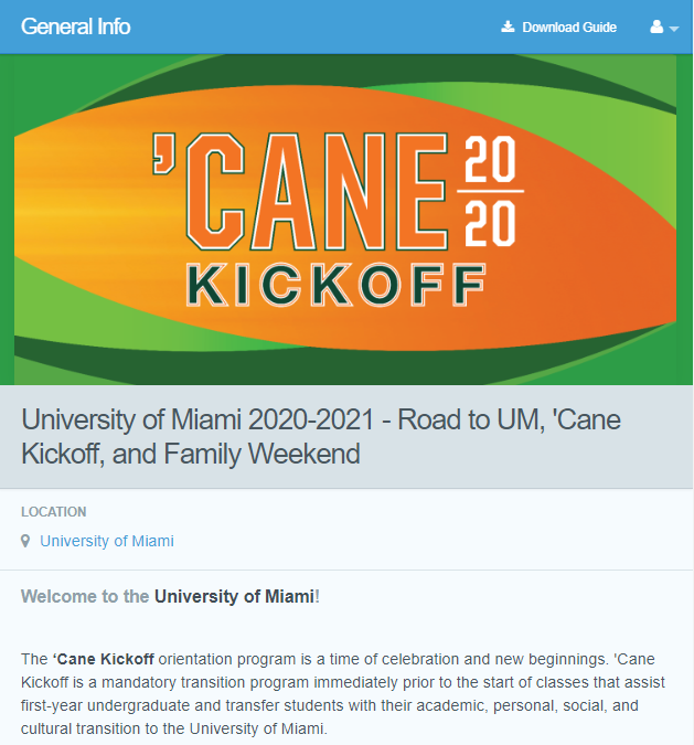 'Cane Kickoff Spring Orientation
